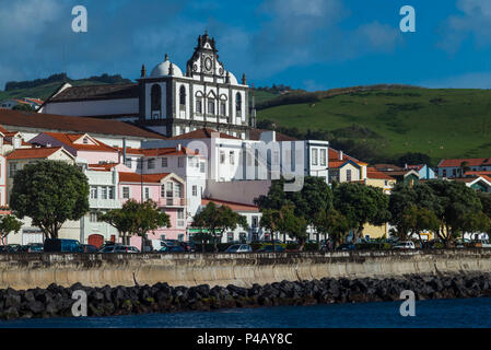 Portugal, Azoren, Insel Faial, Horta, Igreja Matriz de Sao Salvador Kirche, außen Stockfoto