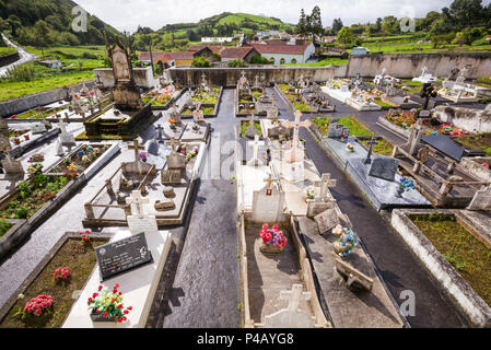 Portugal, Azoren, Faial Island, Riberinha, Friedhof Stockfoto