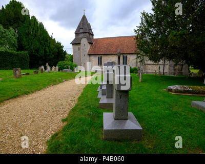 Kirche von St Mary, Easton, Hampshire, Großbritannien Stockfoto