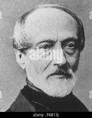 Portrait von Giuseppe Mazzini (1805-1872), italienischer Politiker. Stockfoto