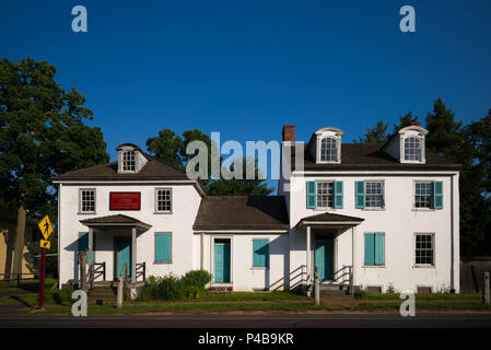 USA, Pennsylvania, Bucks County, Washington Crossing, Washington Crossing Historic Park, Taylorsville Häuser Stockfoto