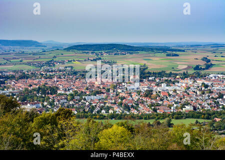 Weißenburg in Bayern, Blick auf Festung Wülzburg Weißenburg aus Schloss, Mittelfranken, Mittelfranken, Bayern, Deutschland Stockfoto