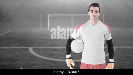 Fußball-Torwart, Fußball Stockfoto