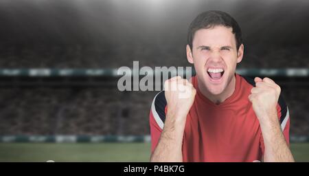 Sport Feiern im Stadion Stockfoto