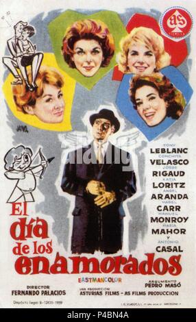 Original Film Titel: EL DIA DE LOS ENAMORADOS. Englischer Titel: VALENTINSTAG. Regisseur: FERNANDO PALACIOS. Jahr: 1959. Stockfoto