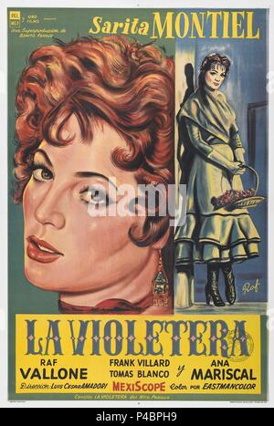 Original Film Titel: VIOLETERA, LA. Englischer Titel: VIOLETERA, LA. Regisseur: LUIS CESAR AMADORI. Jahr: 1958. Stockfoto