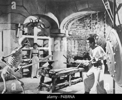 Original Film Titel: Der 7. Reise Sindbad. Englischer Titel: The 7 TH REISE SINDBAD. Film Regie: NATHAN JURAN. Jahr: 1958. Stars: KERWIN MATHEWS. Quelle: Columbia Pictures/Album Stockfoto