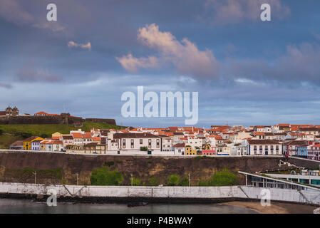Portugal, Azoren, auf der Insel Terceira, Angra do Heroismo, Marina District Stockfoto