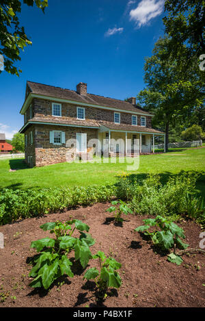 USA, Pennsylvania, Birdsboro, Daniel Boone Homestead, ehemaliges Haus des 18. und 19. Jahrhundert amerikanischer Frontiersman, Daniel Boone Stockfoto