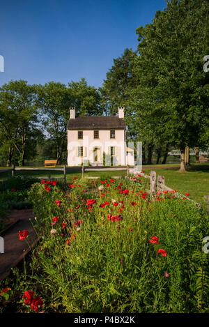 USA, Pennsylvania, Bucks County, Washington Crossing, Washington Crossing Historic Park, Hibbs Haus Stockfoto