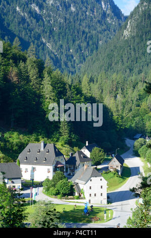 Wasserleitungsmuseum Wildalpen Wildalpen, (Museum HochQuellenWasser) vom 2. Wiener Hochquellenleitung (bergquelle (Wasser) Pipeline) Museum, Hochsteiermark (Steiermark), Steiermark, Österreich Stockfoto