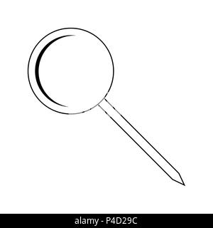 Runder Stift Büro vektor design isoliert auf weißem Stock Vektor