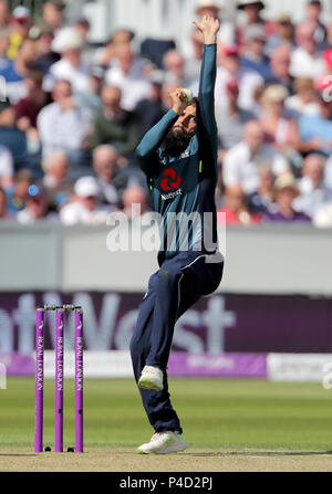 Der Engländer Moeen Ali beim One Day International Spiel im Emirates Riverside, Chester-le-Street. DRÜCKEN SIE VERBANDSFOTO. Bilddatum: Donnerstag, 21. Juni 2018. Siehe PA Geschichte CRICKET England. Das Foto sollte lauten: Richard Sellers/PA Wire. Stockfoto