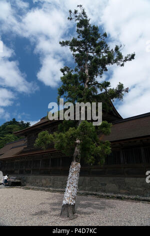 Izumo Taisha in der Präfektur Shimane gilt als einer der wichtigsten Japans Schreinen. Es gibt keine Aufzeichnungen, aber es wird auch geglaubt, das älteste zu sein. Stockfoto