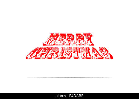 2018 Frohe Weihnachten und ein glückliches Neues Jahr. Text kalligrafischen Schrift design Karte Vorlage. Kreative Typografie für Begrüßung Geschenk Poster. Calli Stockfoto