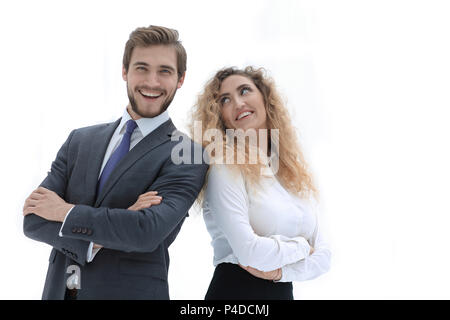 Porträt von zwei führenden Spezialisten des Unternehmens. Stockfoto