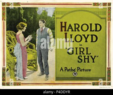 Original Film Titel: Mädchen schüchtern. Englischer Titel: Mädchen schüchtern. Regisseur: FRED NEWMEYER. Jahr: 1924. Credit: PATHE/Album Stockfoto