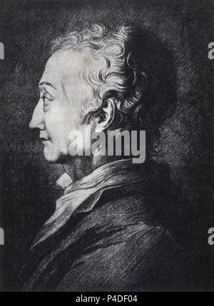 CHARLES LOUIS DE SECONDAT, Baron de Montesquieu (1685-1755). Lage: Biblioteca Nacional - COLECCION, MADRID, SPANIEN. Stockfoto