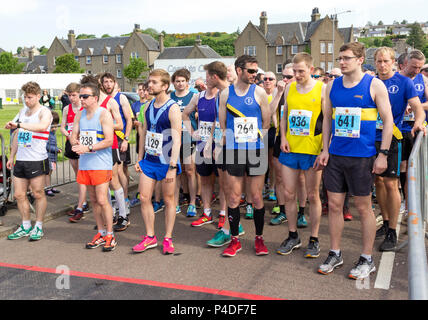 Die Mok laufen Marathon 2018, Campbeltown, Halbinsel Kintyre, Schottland Stockfoto