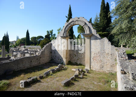 Römische Bäder bei Villasse römische Stadt oder bleibt bei Vaison-la-Romaine Vaucluse Provence Frankreich Stockfoto