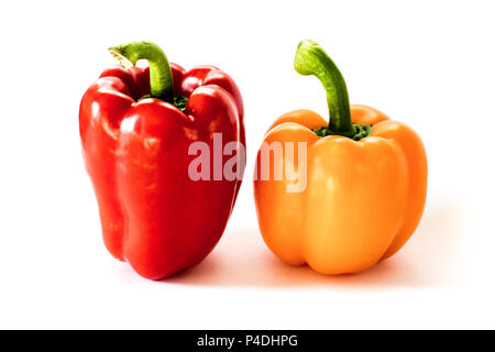 Frische Paprika. Isoliert. Essen. Stockfoto