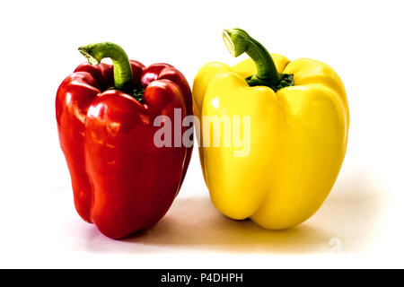 Frische Paprika. Isoliert. Essen. Stockfoto