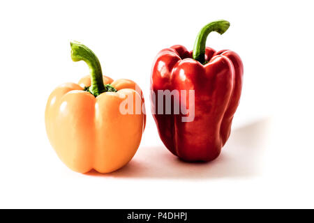 Frische Paprika. Isoliert. Essen. Stockfoto