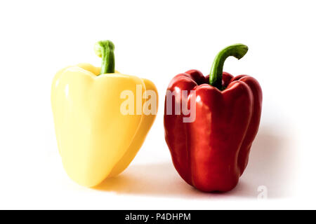 Frische Paprika. Isoliert. Essen. Stockfoto