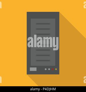 Server Computer Symbol, flacher Stil Stock Vektor