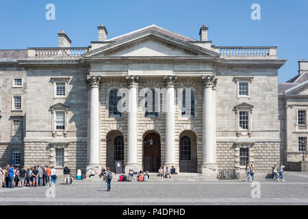 Kapelle außen, Parliament Square, Trinity College Dublin, College Green, Dublin, Provinz Leinster, Republik von Irland Stockfoto