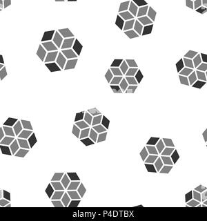 Symbol blockchain Technologie nahtlose Muster Hintergrund. Geschäftskonzept Vector Illustration. Kryptographie cube Block symbol Muster. Stock Vektor