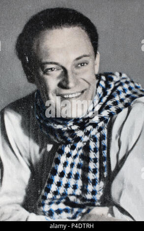 Gustav Diessl (30. Dezember 1899 - vom 20. März 1948) war ein österreichischer Künstler, Film- und Theaterschauspieler, digital verbesserte Reproduktion einer historischen Bild Stockfoto