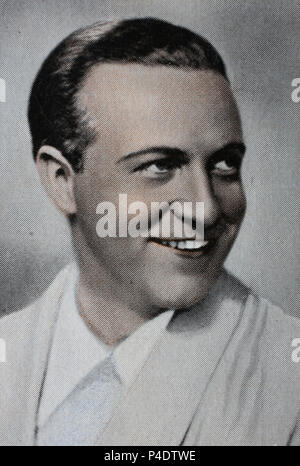 Willy Fritsch (27. Januar 1901 - 13. Juli 1973) war ein deutscher Theater- und Filmschauspieler, einem beliebten führenden Mann und Charakter Schauspieler von der Silent-film Ära, digital verbesserte Reproduktion einer historischen Bild Stockfoto