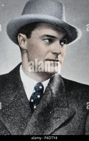 Gustav Diessl (30. Dezember 1899 - vom 20. März 1948) war ein österreichischer Künstler, Film- und Theaterschauspieler., digital verbesserte Reproduktion einer historischen Bild Stockfoto