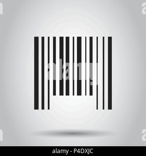 Barcode Vertrieb Symbol. Vector Illustration. Geschäftskonzept barcode Piktogramm. Stock Vektor