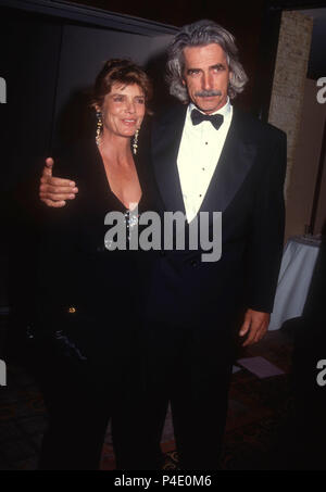 CENTURY CITY, CA - 26. Oktober: (L-R) Schauspielerin Katharine Ross und Schauspieler Sam Elliott die 36. jährliche Thalians Ball am 26 Oktober, 1991 Teilnahme an der Century Plaza Hotel in Century City, Kalifornien. Foto von Barry King/Alamy Stock Foto Stockfoto