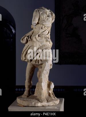 ESCULTURA ROMANA - Diana - marmol. Lage: MUSEO DE CACERES/PALACIO DE LAS VELETAS, Caceres, Spanien. Stockfoto