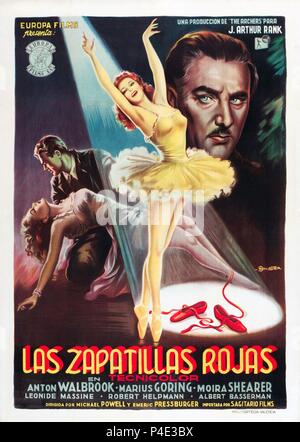 Original Film Titel: Die roten Schuhe. Englischer Titel: Die roten Schuhe. Film Regie: EMERIC PRESSBURGER. Jahr: 1948. Credit: Rang/Album Stockfoto