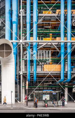 Frankreich, Paris - 9. Juli 2011: Centre Pompidou Stockfoto