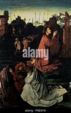 LA ORACION EN EL HUERTO - SIGLO XVI-OLEO/TABLA - 126 x 84 cm-NP6900-RENACIMIENTO ESPAÑOL. Autor: OSONA EL JOVEN RODRIGO - FRANCISCO DE. Lage: Museo del Prado - PINTURA, MADRID, SPANIEN. Stockfoto