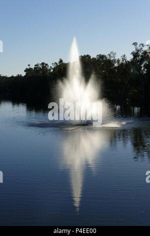 Wasser Brunnen auf dem Avon River, Northam, Western Australia | Verwendung weltweit Stockfoto