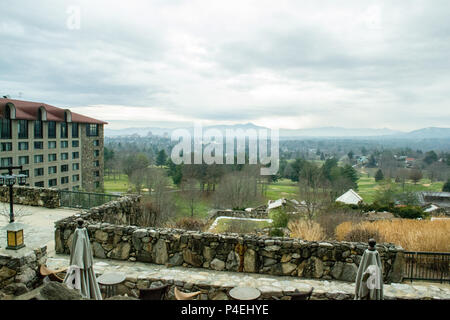 Winter im Grove Park Inn Ashevlile-Gingerbread Haus Wettbewerb Stockfoto