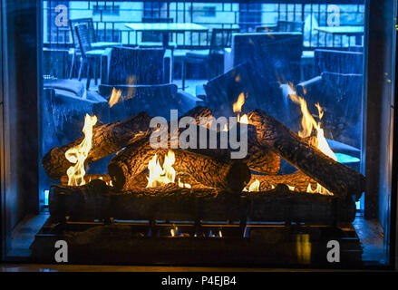 Winter im Grove Park Inn Ashevlile-Gingerbread Haus Wettbewerb Stockfoto