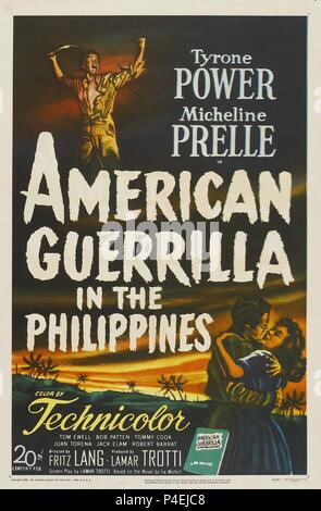 Original Film Titel: AMERIKANISCHE GUERILLA AUF DEN PHILIPPINEN. Englischer Titel: AMERIKANISCHE GUERILLA AUF DEN PHILIPPINEN. Regisseur: Fritz Lang. Jahr: 1950. Quelle: 20th Century Fox/Album Stockfoto