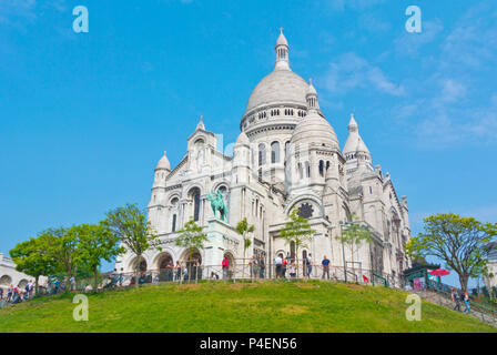 Basilica de Sacre Coeur, Montmartre, Paris, Frankreich Stockfoto