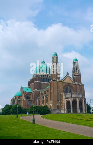 Basilique Nationale du Sacre-Coeur ein Koekelberg, nationale Basilika des Heiligen Herzen, Brüssel, Belgien Stockfoto