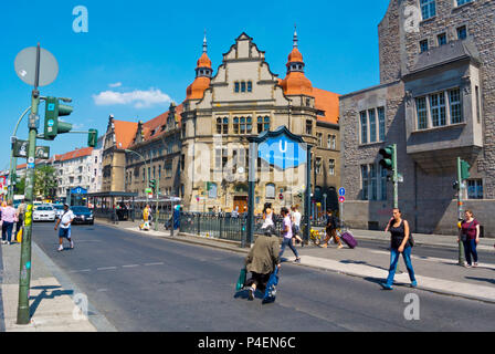 Karl-Marx-Straße in Neukölln, Berlin, Deutschland Stockfoto