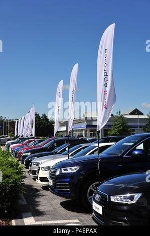 Das Harrogate Audi Dealership in Knaresborough Stockfoto