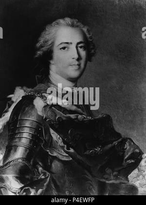 LUIS XV DE FRANCIA 1710/74 - PINTURA CLASICISTA. Stockfoto