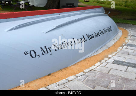 Die irische und die Highland Memorial Garden in Glasgow Green Stockfoto